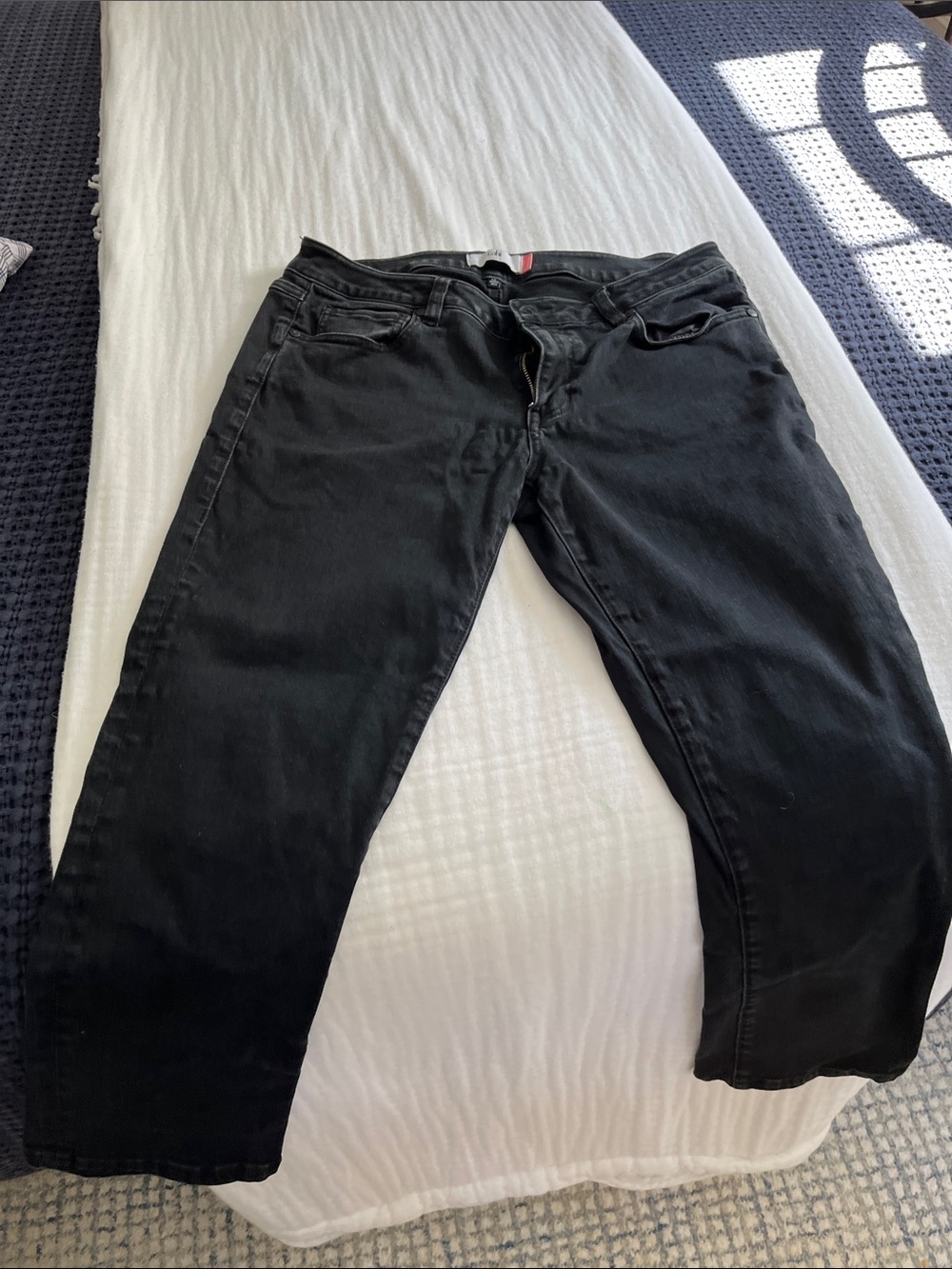 CAbi Black Straight-Leg Jeans